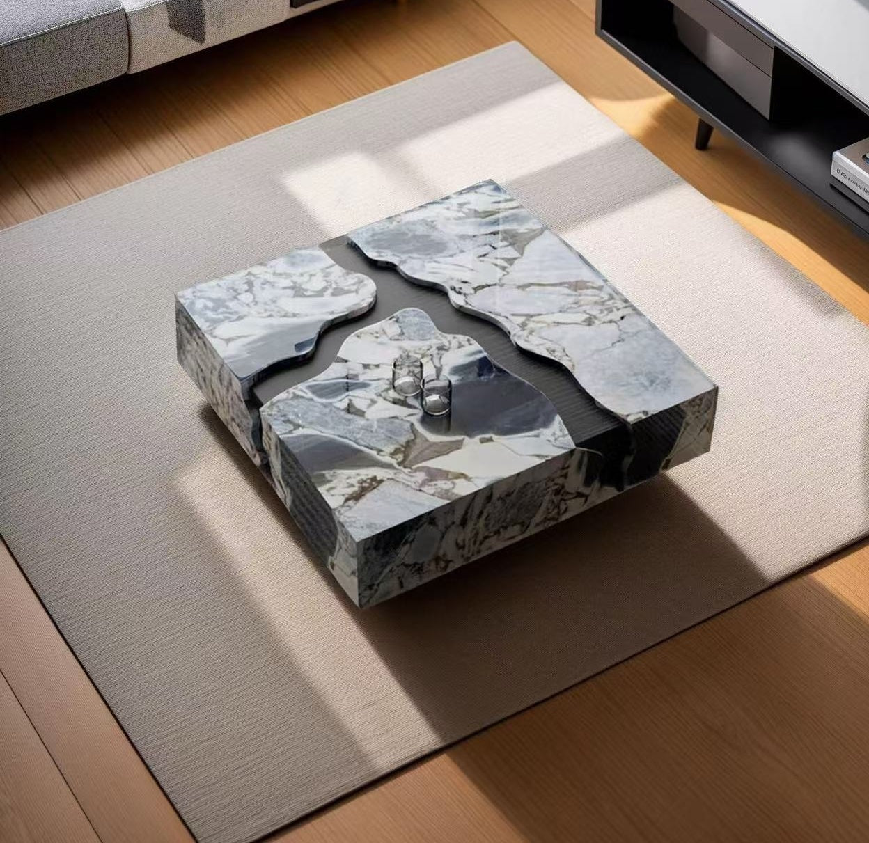 Riverstone Marble Coffee Table (Square)