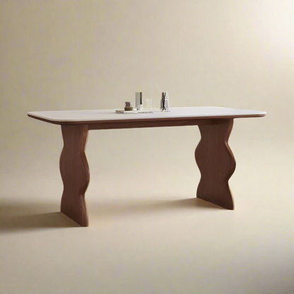 Ripple-Edge Dining Table