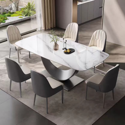 Crescent Marble Dining Table