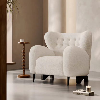 Cozy Ivory Armchair