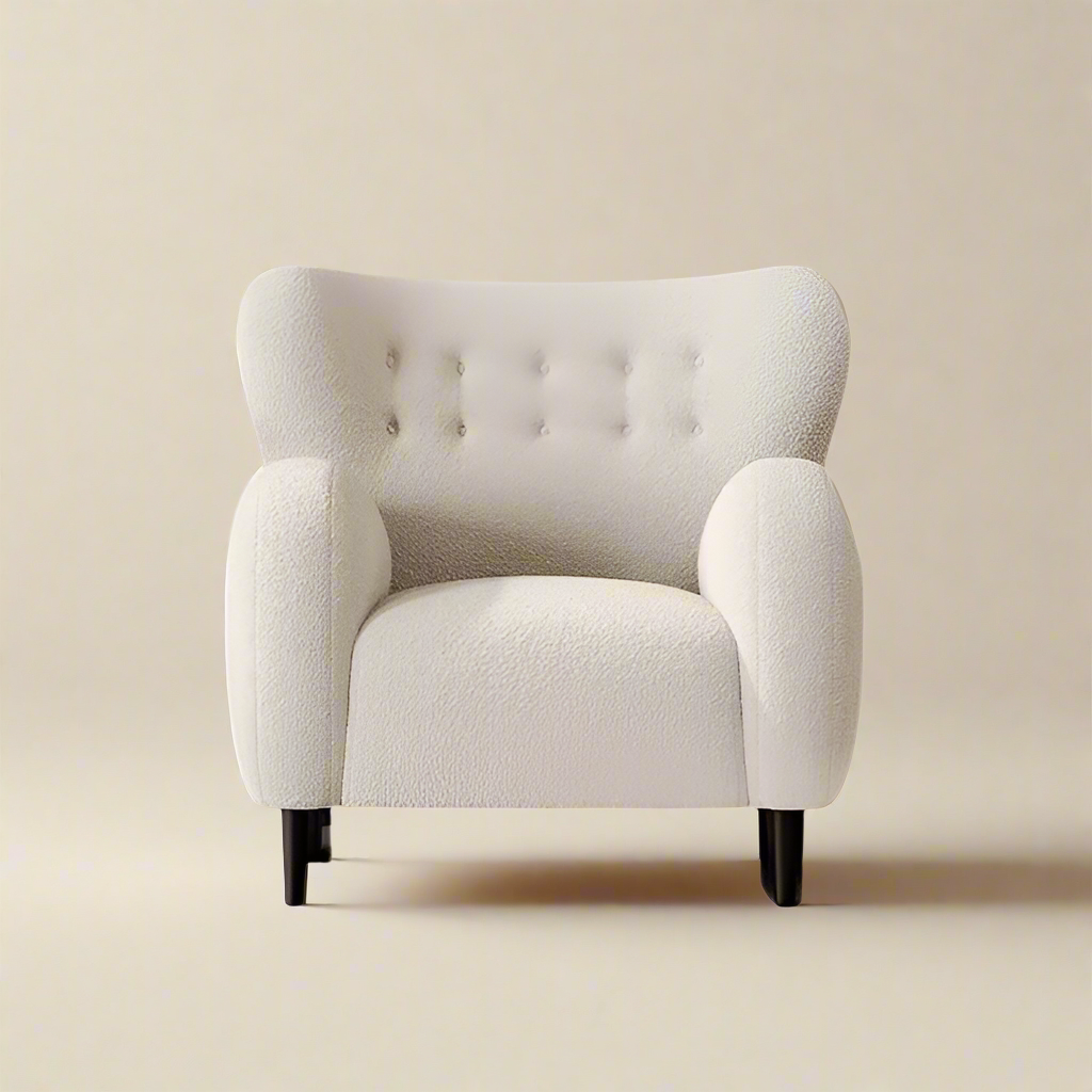 Cozy Ivory Armchair