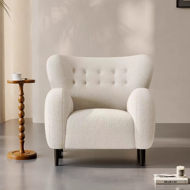 Cozy Ivory Armchair