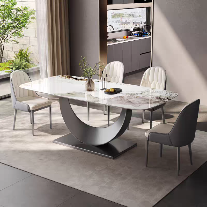 Crescent Marble Dining Table