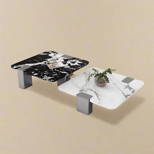 Monochrome Marble Duo Coffee Table